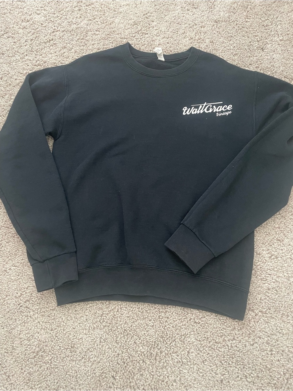 Hobby Lobby Black WallGrace Logo Crewneck Sweatshirt